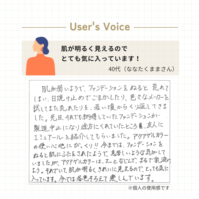 【トライアルサイズ】アクアゲルカラー（ダークオークル）（送料無料）